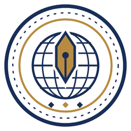 The Official Translation seal — a globe holding a pen nib